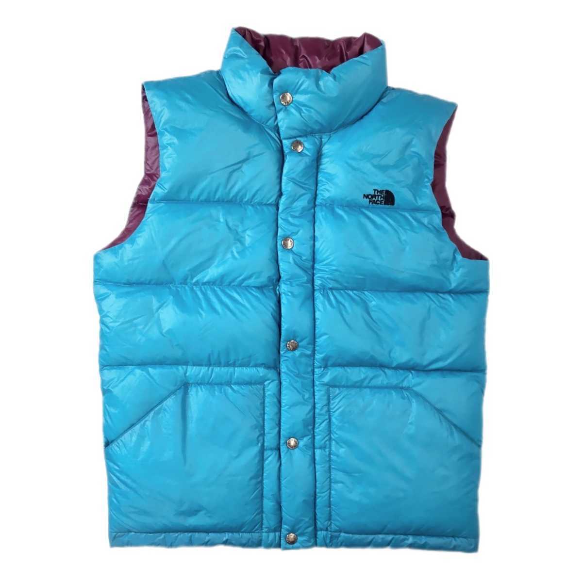 THE NORTH FACE ノースフェイス　ダウンベスト SIERRA VEST シェラベスト　ナイロン　水色　メンズ　M_画像1