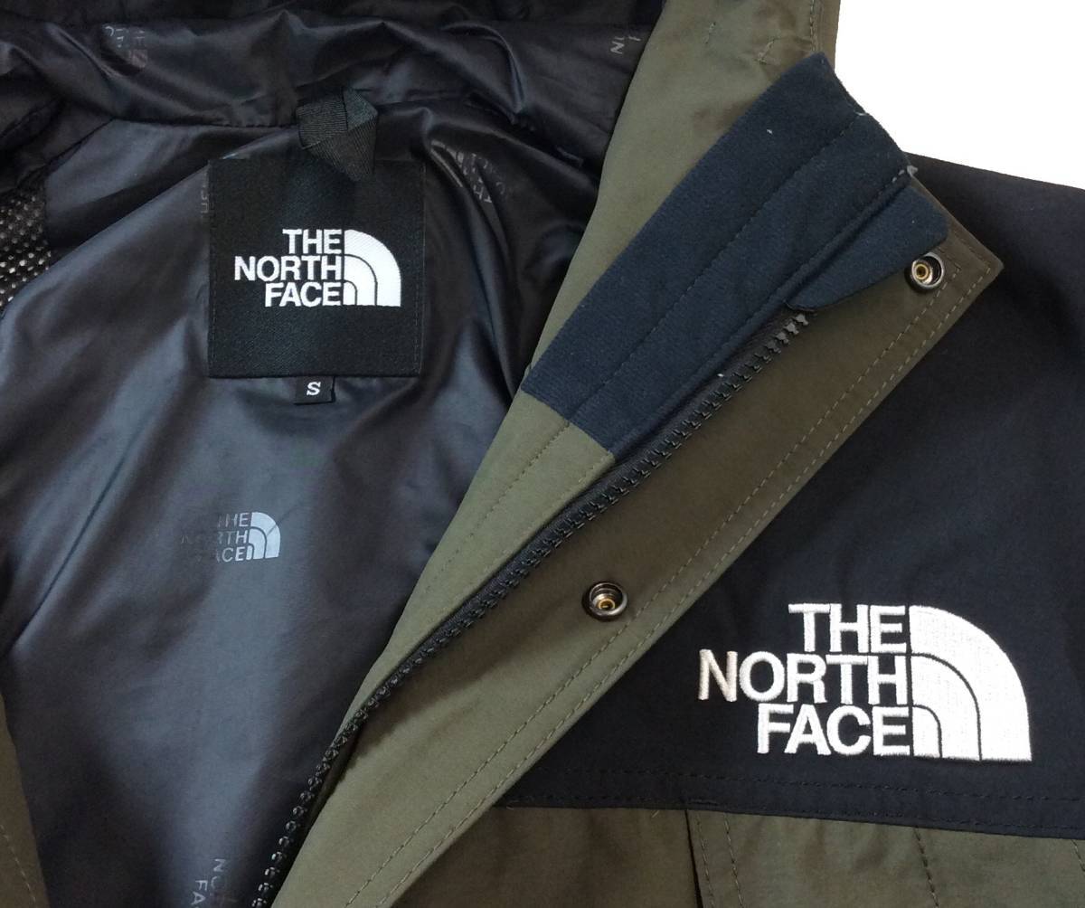 美品 THE NORTH FACE ノースフェイス マウンテンライトジャケット Gore-Tex ゴアテックス マウンテンパーカー オリーブ×ブラック メンズ S_画像4