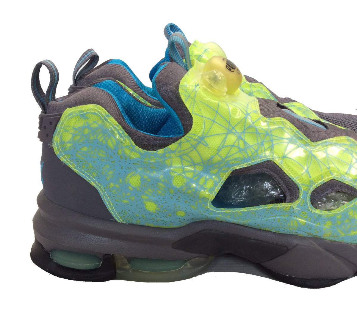 未使用 Reebok INSTAPUMPFURY LIMITED リーボック ポンプフューリー リミテッド スニーカー グレー×イエロー系 メンズ 28cm_画像5