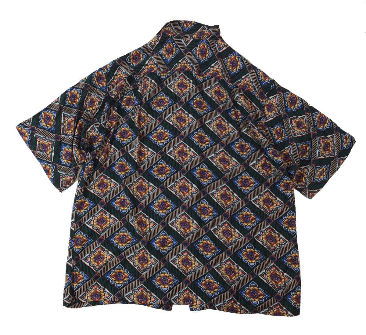  не использовался TOWN CRAFT Town craft Urban Research SonnyLabel специальный заказ batik образец рубашка с коротким рукавом общий рисунок оттенок зеленого мужской L стоимость доставки 250 иен 
