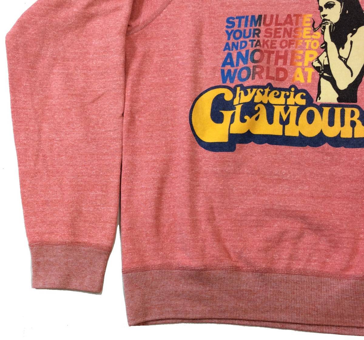 HYSTERIC GLAMOUR Hysteric Glamour girl print sweat sweatshirt ... red series F free size (ma)