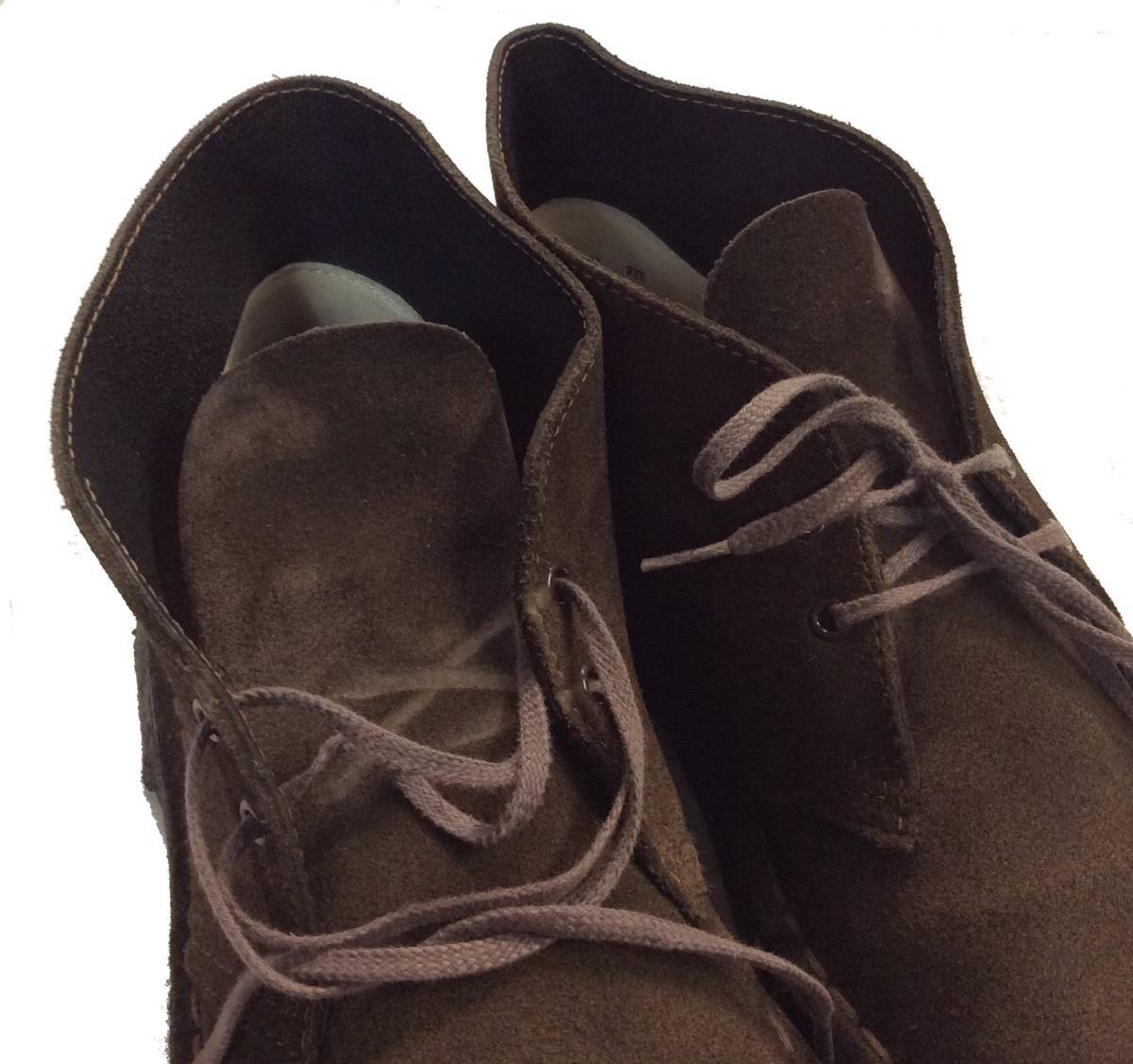 Clarks Clarks замша ботинки чукка Brown US71/2 25,5cm ранг (ma)