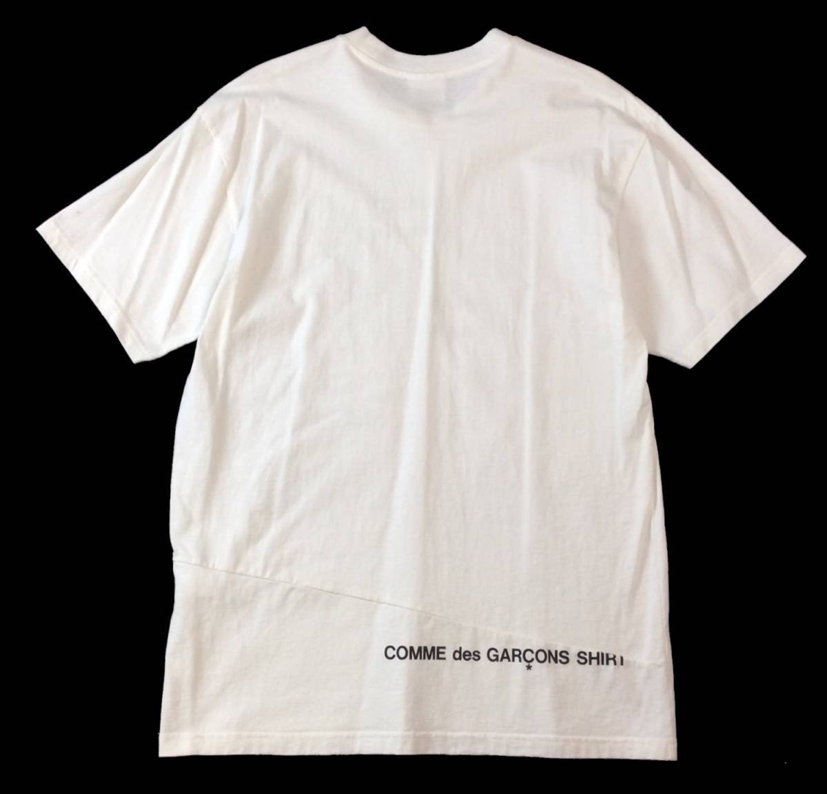Supreme Comme des Garcons SHIRT Split Box Logo Tee シュプリーム コムデギャルソンシャツ ボックスロゴ 半袖Tシャツ 白 M_画像4