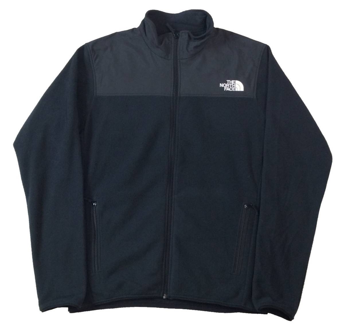 美品 THE NORTH FACE ザノースフェイス マウンテンバーサマイクロジャケット フリース ブラック メンズ M NL71904