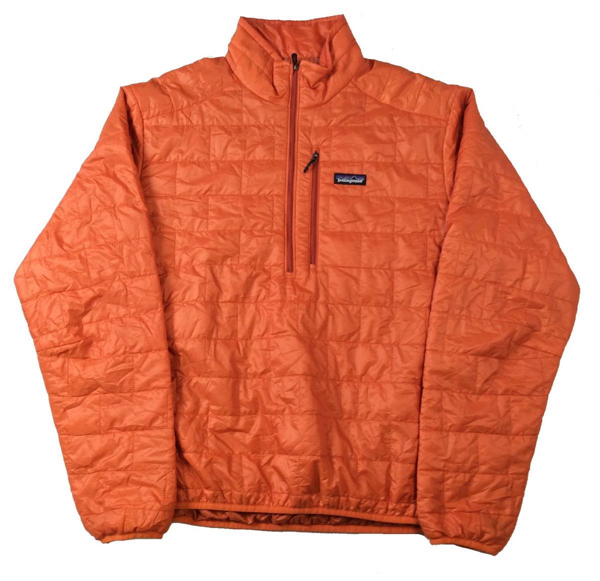 Patagonia パタゴニア Nano Puff Half zip pullover ナノパフ ハーフジップ プルオーバージャケット プリマロフト 中綿 オレンジ メンズ L_画像1