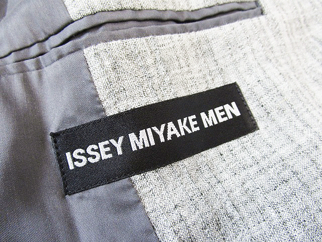 (D) ISSEY MIYAKE MEN イッセイミヤケメン リネン テーラードジャケット グレー_画像5