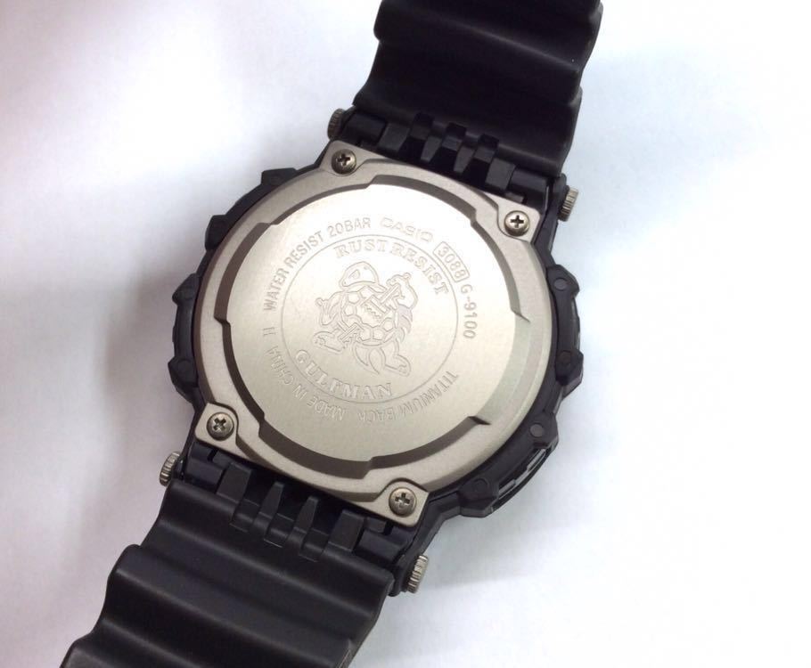 G-SHOCK CASIO カシオ Gショック G-9100 3088 RUSTRESIST GULFMAN ガルフマン 腕時計 ブラック_画像4