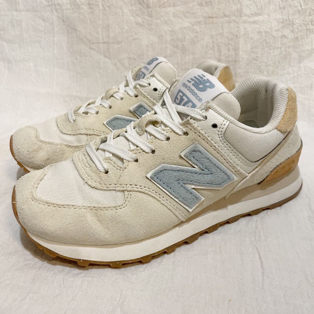 レディース New Balance ニューバランス ML574 スニーカー サイズ22.5cm ベージュRF2