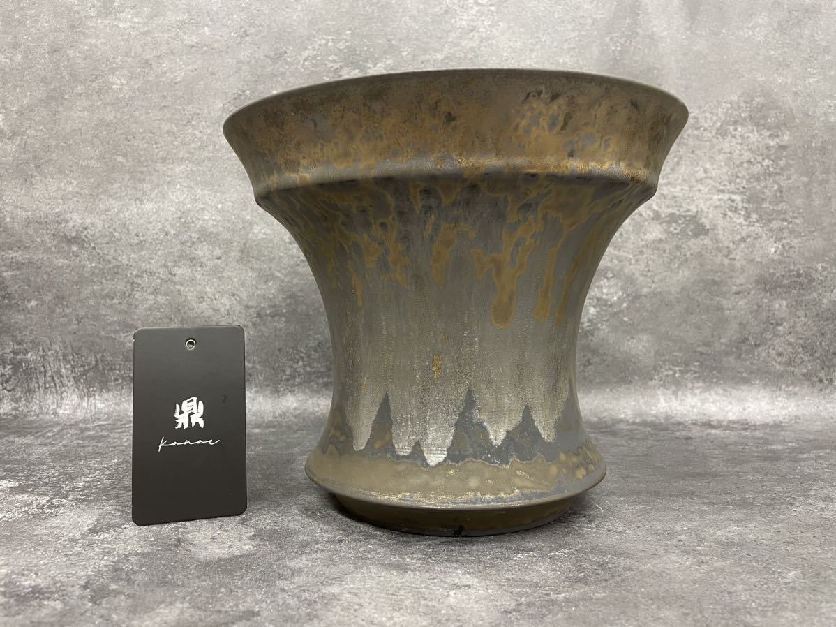 新作【流れ金】XXLサイズ 陶器 手作り 植木鉢検（invisible | JChere