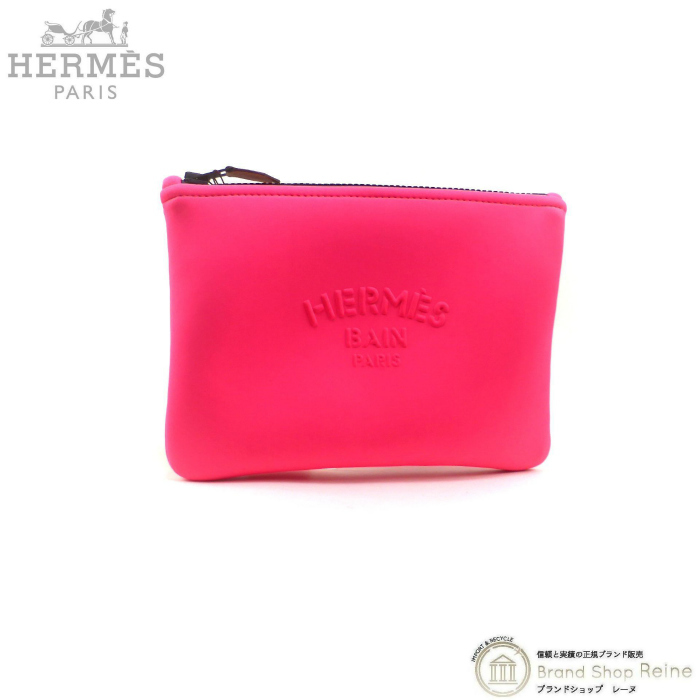 エルメス （HERMES） トゥルース フラット ポーチ ネオバン PM クラッチ バッグ ピンク（新品）_画像1