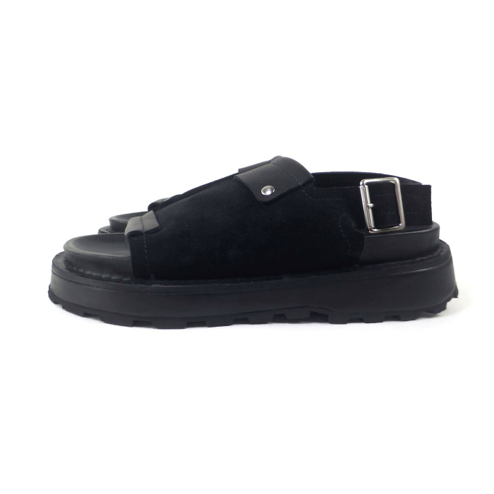 ジルサンダー （JIL SANDER） オープントゥ スリングバック サンダル J33WP0004 ブラック ＃43 メンズ（新品）