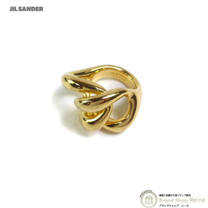 ジルサンダー （JIL SANDER） チェーンドロップ ゴールド リング J12UQ0014 指輪 ＃S（新品）_画像1