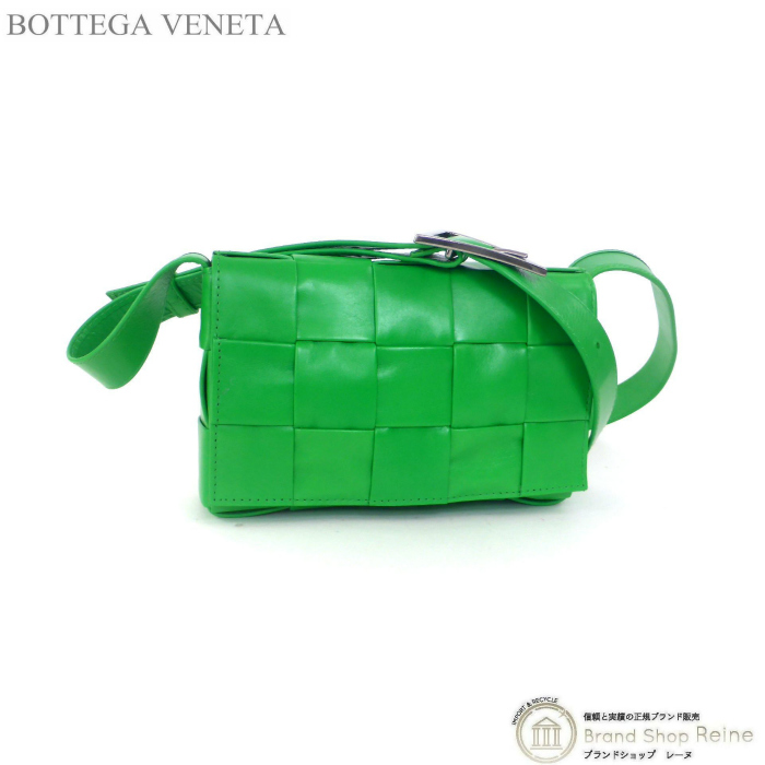 ボッテガ ヴェネタ （BOTTEGA VENETA） イントレチャート スモール カセット ショルダー バッグ 717587 パラキート（新品）