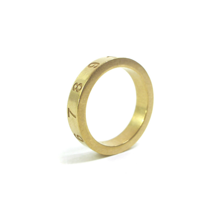 メゾン マルジェラ (Maison Margiela) ナンバリング ロゴ リング