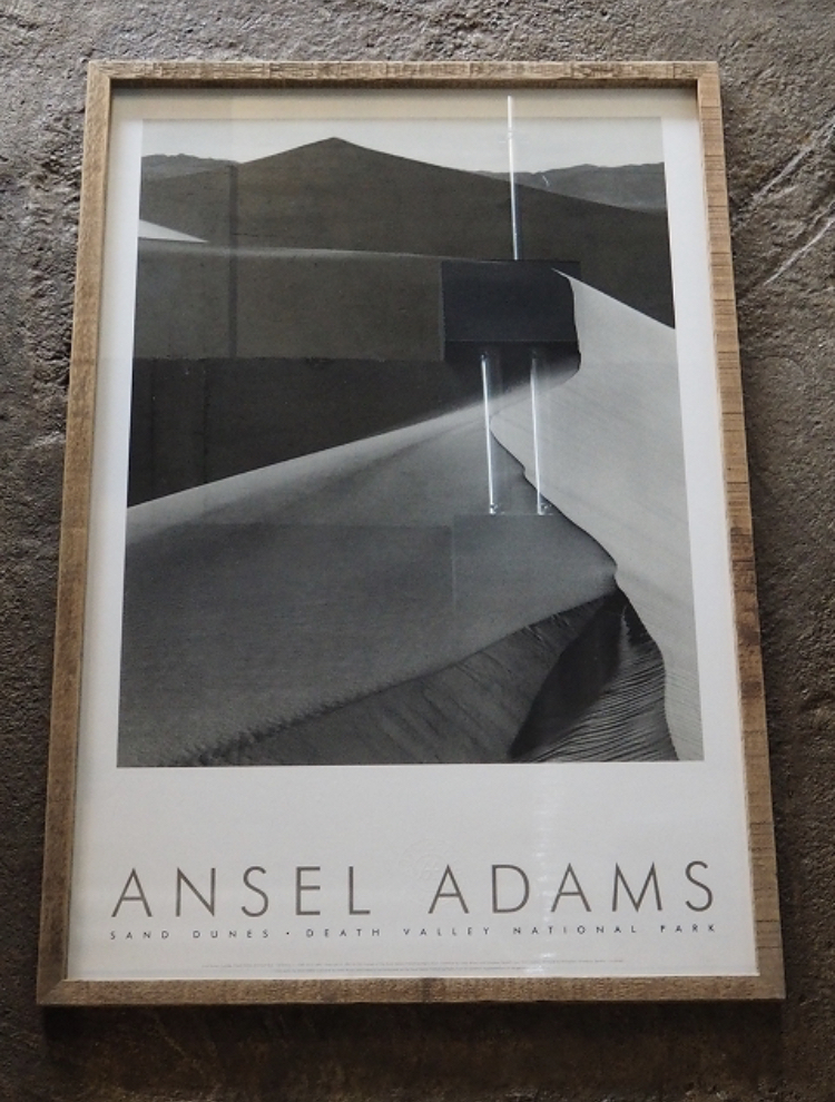 90's ANSEL ADAMS Official Picture print"SAND DUNES, DEATH VALLEY NATIONAL PARK"★90's アンセルアダムス特大プリント_画像1