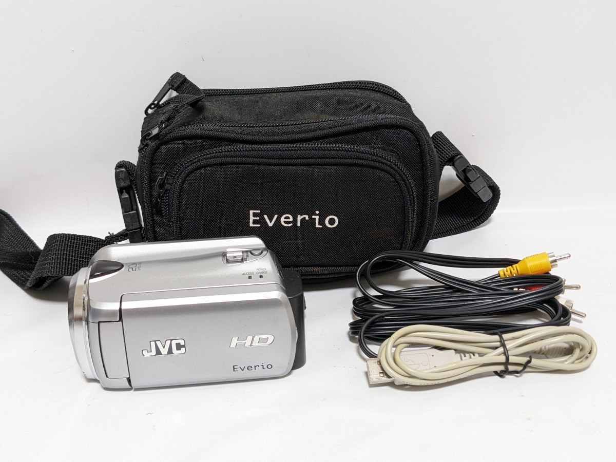 動作品 JVC Everio GZ-RX500-B FULL HD エブリオ デジタルビデオカメラ ビクター 充電ケーブル付