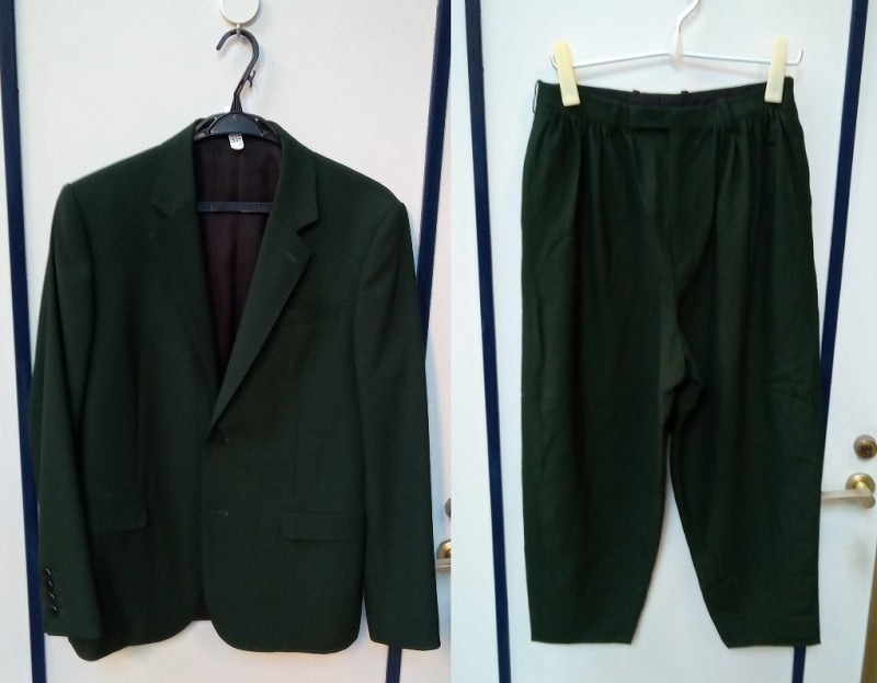 19AW LAD MUSICIAN 2B Jacket SLACKS 42 セットアップ ダークグリーン