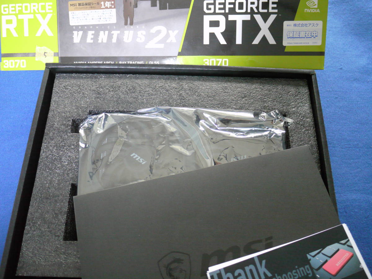 ジャンク】 ☆ MSI RTX 3070 VENTUS 2X OC 起動せず エラー ジャンク】 ☆ MSI RTX 3070 VENTUS 2X OC 起動せず エラー