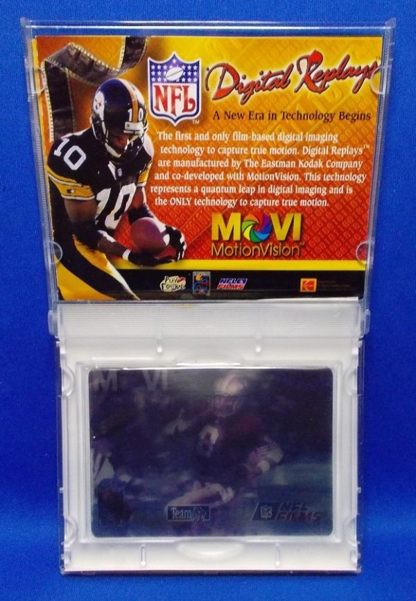 NFL スティーブ・ヤング MotionVision '96 NFL DIGITAL REPLAYS アメフト ホログラムカード Steve Young サンフランシスコ49ers_画像1