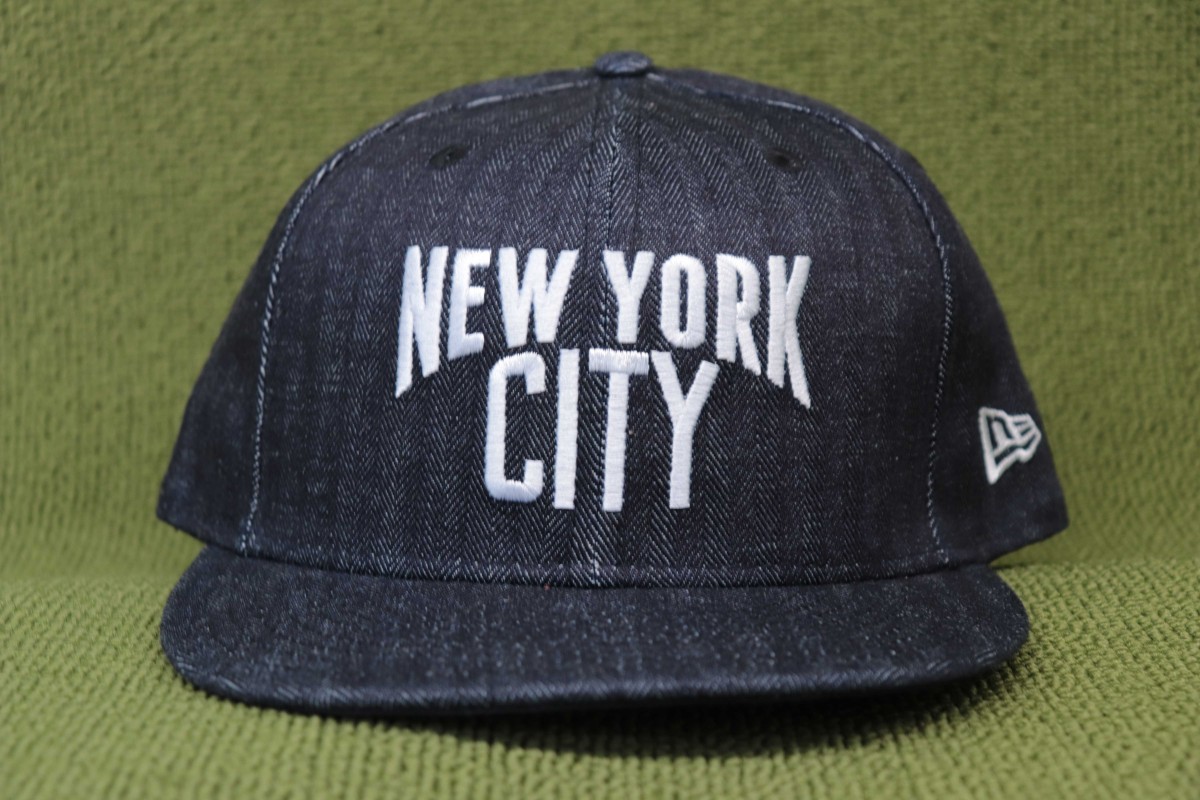 限定1新品 ニューエラ New York City NYC NEWERA キャップ 帽子 デニム インディゴ SNAPBACK FREESIZE OSFA 管0527nska_画像2