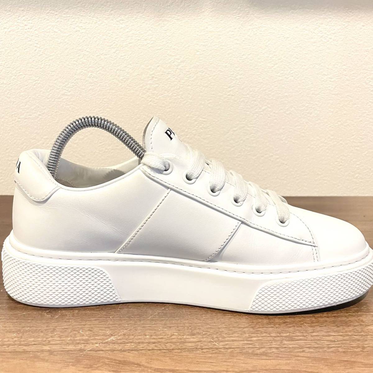 PRADA プラダ ロゴ ホワイト レザー スニーカー 1E223M 36/5