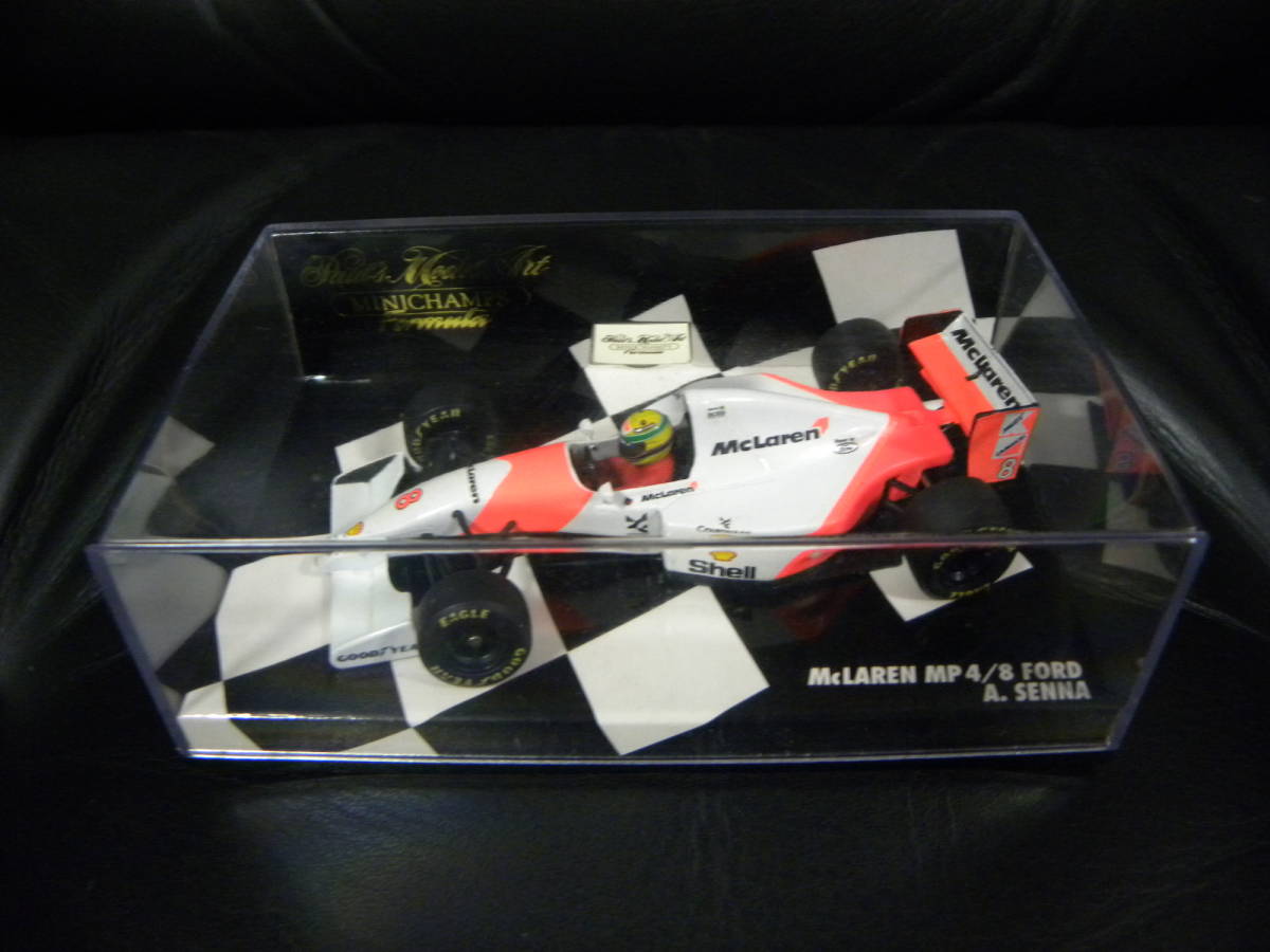 1/43McLARENマクラーレンフォードFORD MP4/8アイルトンセナAYRTON SENNAミニチャンプスMINICHAMPSポールズモデルアートPMA_画像1