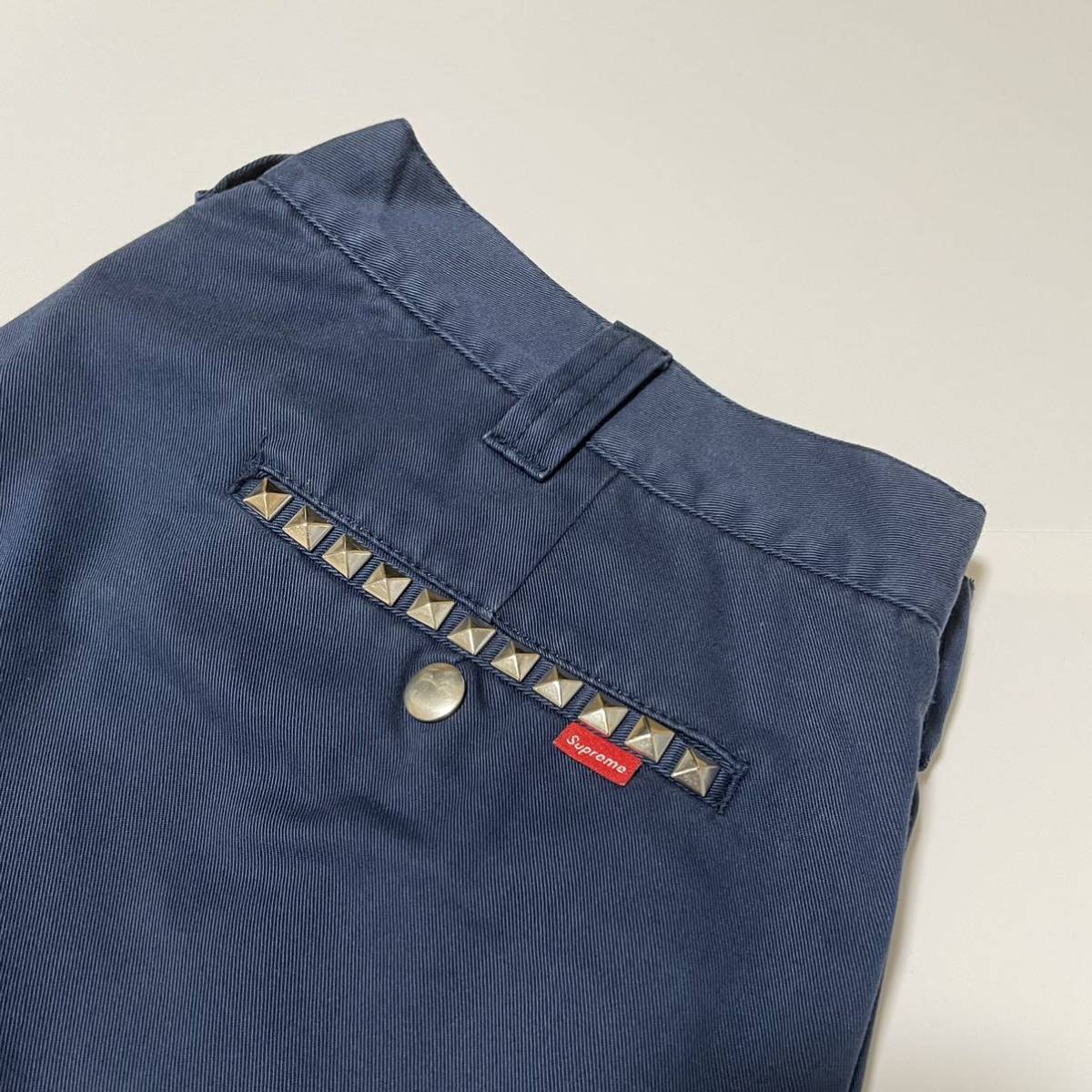 20fw navy 36 supreme studded work pant ワーク パンツ