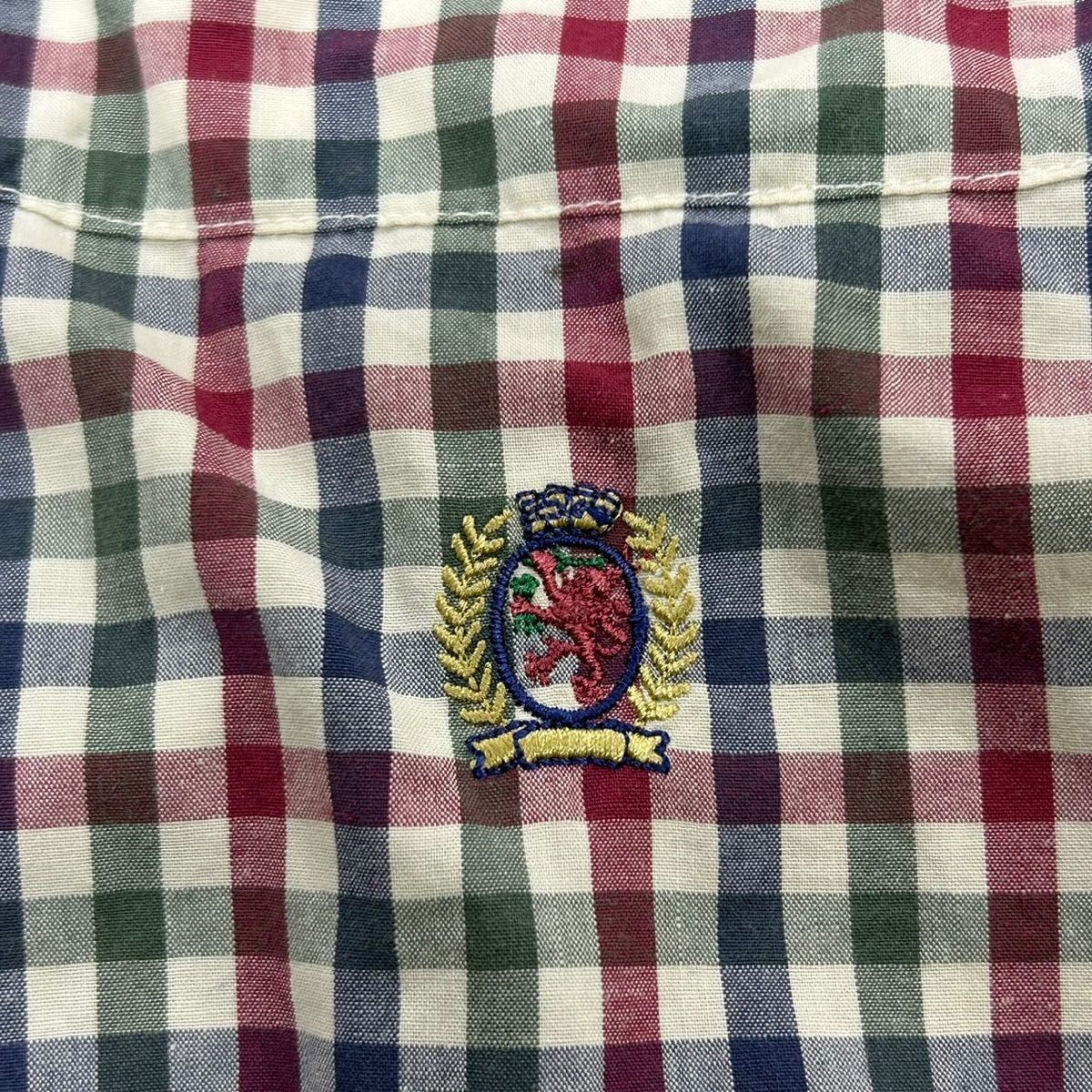 【TOMMY HILFIGER】(トミーヒルフィガー)90sフラッグタグ 長袖BDチェックシャツ 古着