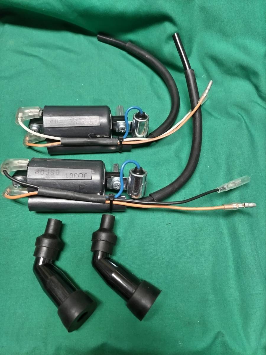 GS400用イグニッションコイル 左右新品 純正タイププラグキャップ付き GS400用イグニッションコイル 左右新品 純正タイププラグキャップ付き