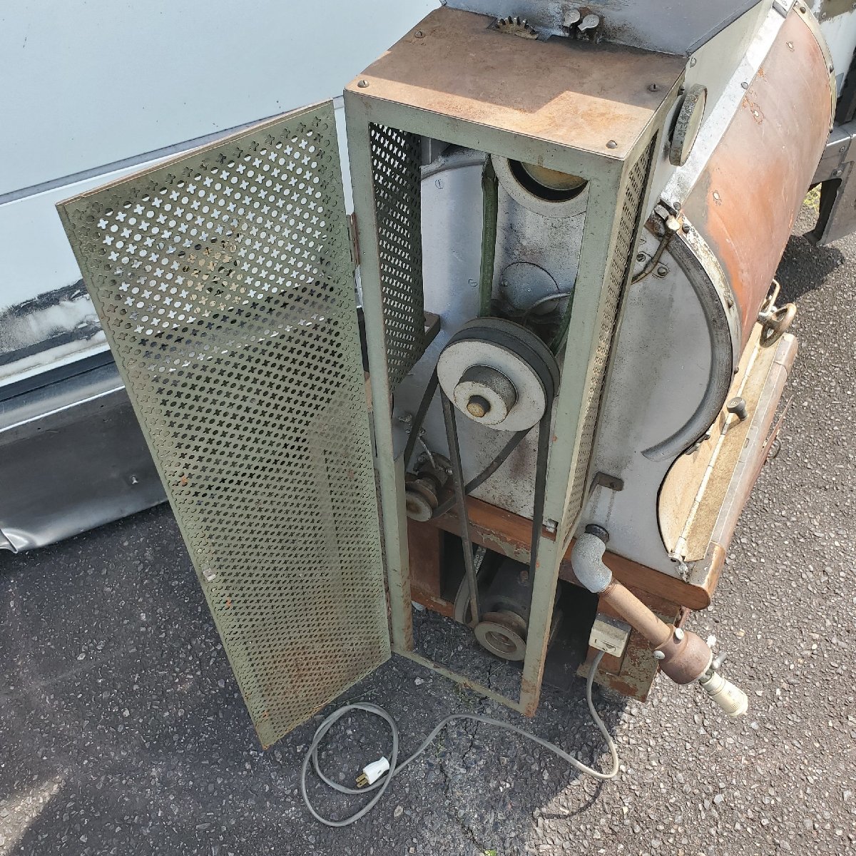 ほうじ茶焙煎機 お茶 森田式自動連続ほうじ茶機 森田工業 ガス ほうじ茶焙煎機 お茶 森田式自動連続ほうじ茶機 森田工業 ガス