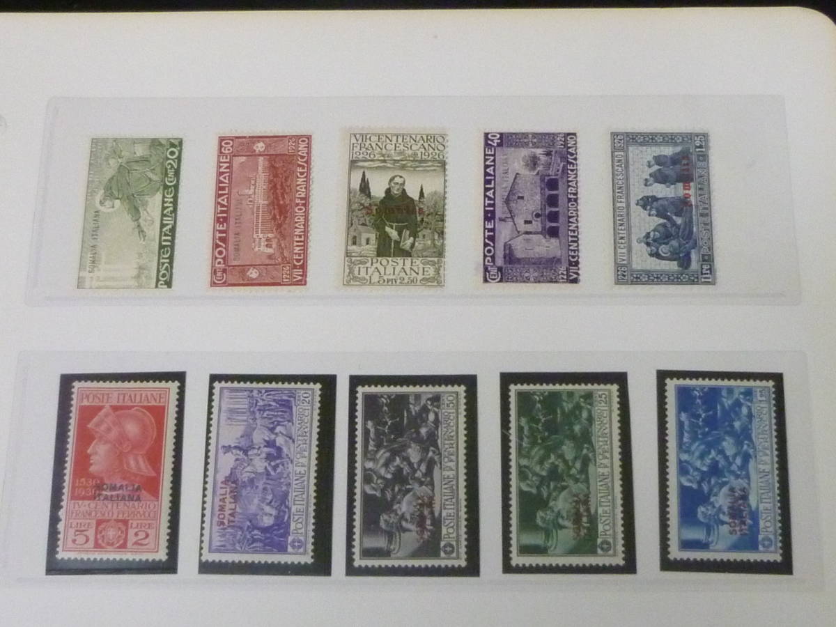 23　A　№4　ソマリア切手(イタリア領)　1925-51年　SC#78-182の内　計18種　未使用NH～OH・VF　【SC評価 $69】　_画像2