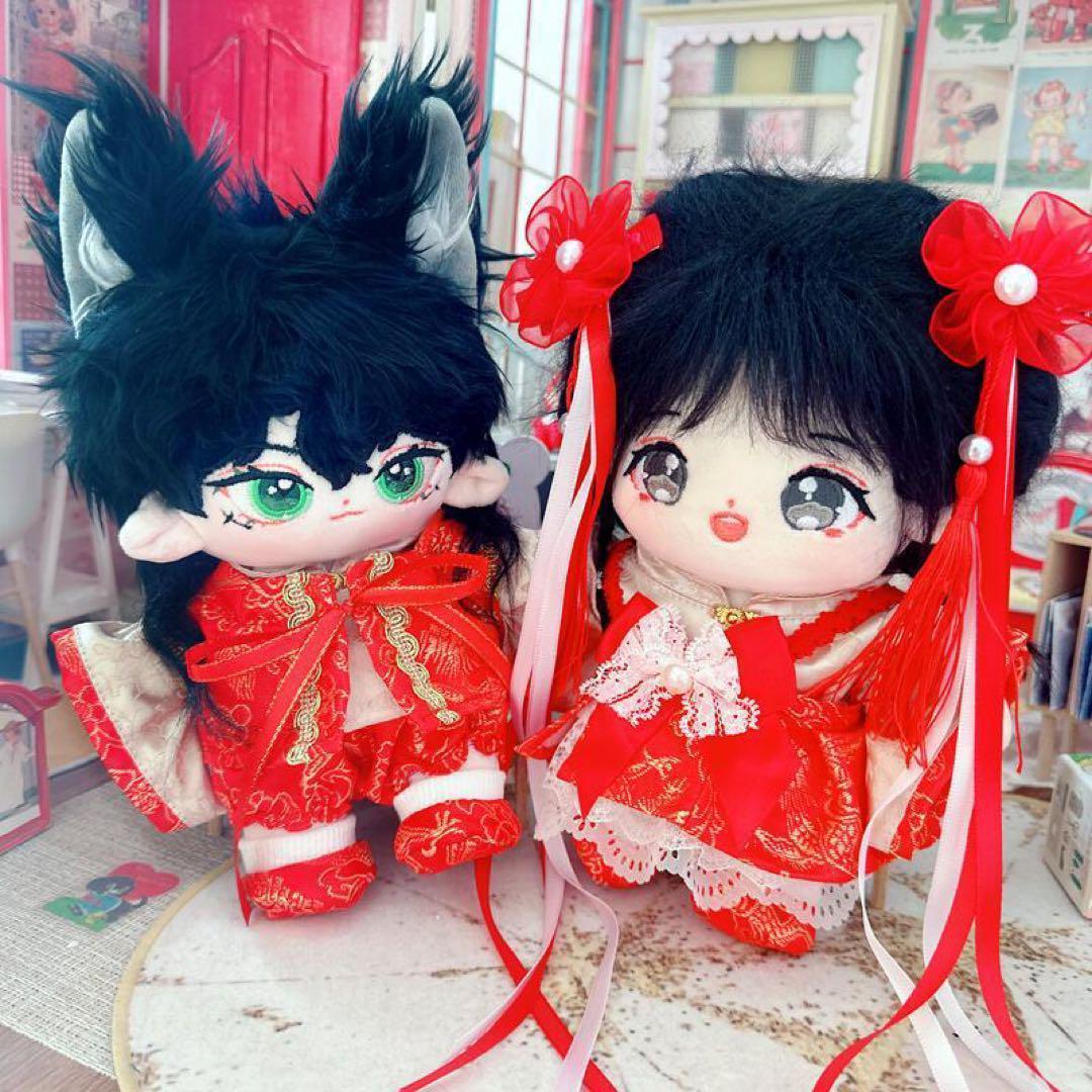 男の子 チャイナ 中華服 ぬいぐるみ 20cm 服 ドレス 中華風 韓国 男の子 チャイナ 中華服 ぬいぐるみ 20cm 服 ドレス 中華風 韓国