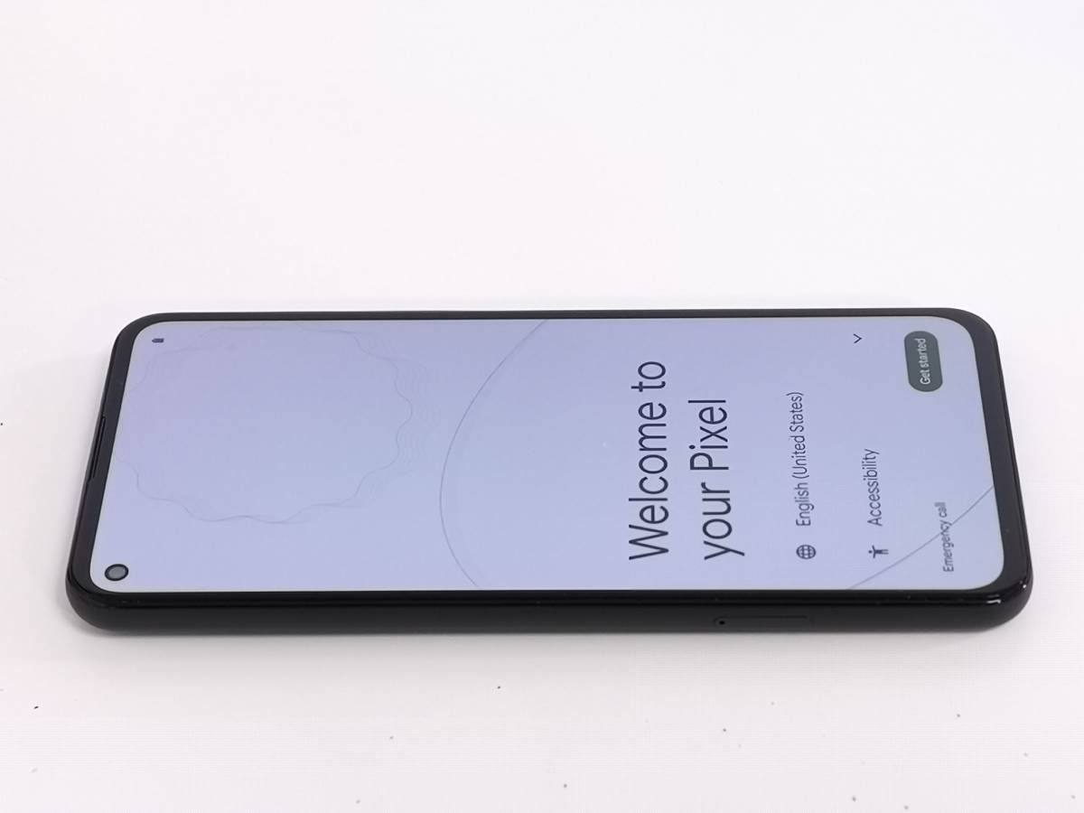 Android 】 Google Pixel 5 5G 128GB AU SIMロック解除済 Black色 動作