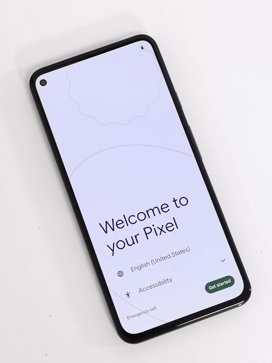 Android 】 Google Pixel 5 5G 128GB AU SIMロック解除済 Black色 動作