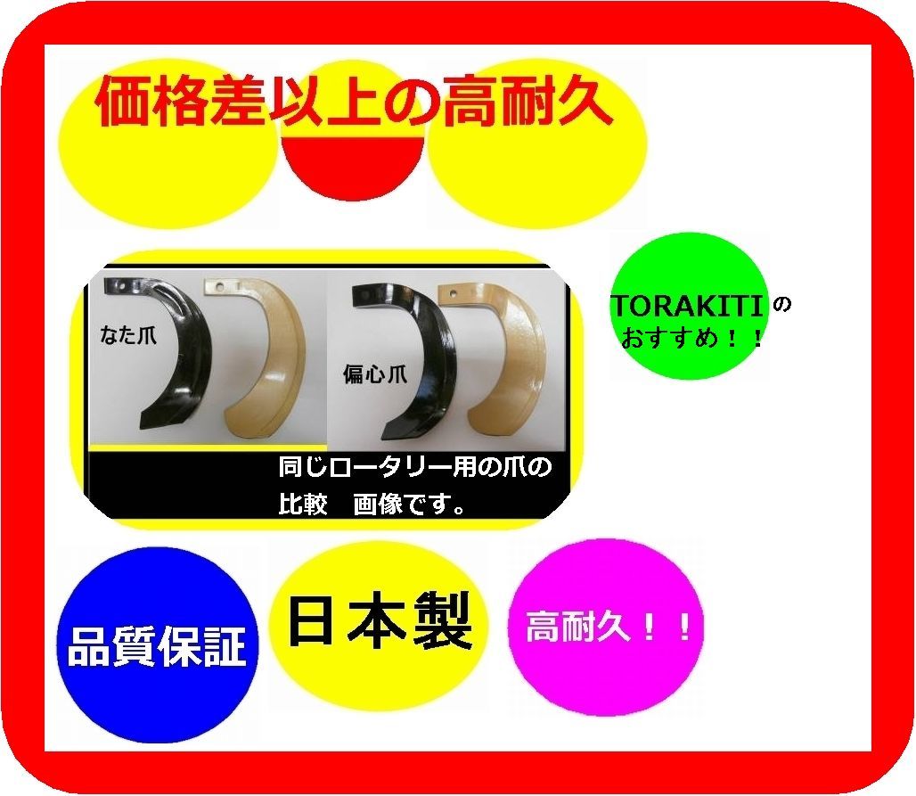 @ ボルト10組付 61-130 クボタ 32本 スーパーゴールド爪 日本製 トラクター爪 品質保証 適合保証 硬度保証_画像5