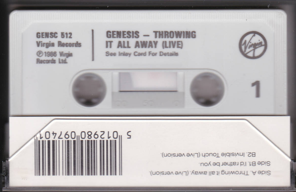 [カセット] GENESIS / THROWING IT ALL AWAY (LIVE) 未発表ヴァージョン入り_画像2