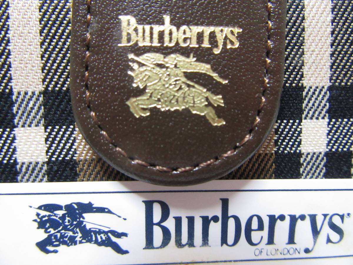  редкий предмет * чехол для ключей ключ папка - Burberry zBurberrys of London сделано в Японии проверка 4 полосный крюк дом хранение товар G64