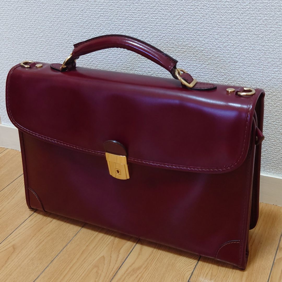 美品 ペローニ ビジネスバッグ ボルドー | inmano.com.br