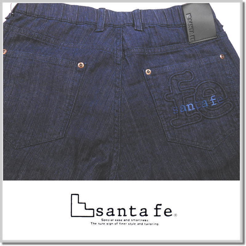 サンタフェ santa fe 変り織カラーデニムテーパードパンツ 65404-98(INDIGO)-48(L) ジーパン_画像5