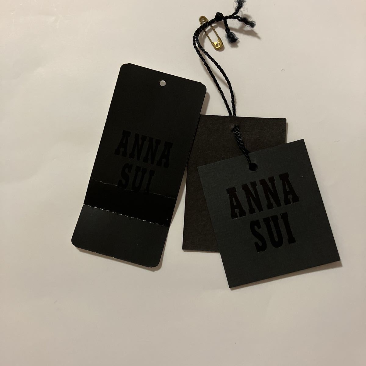 未着用 ANNA SUI ワンピース BLACK MULTI サイズ4 ポリエステル アナスイ タグあり 花柄_画像6