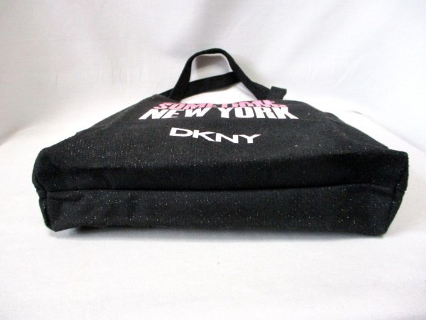 DKNY/ダナキャラン ニューヨーク◇トートバッグ　BK　ラメ入り　W34cm_画像4