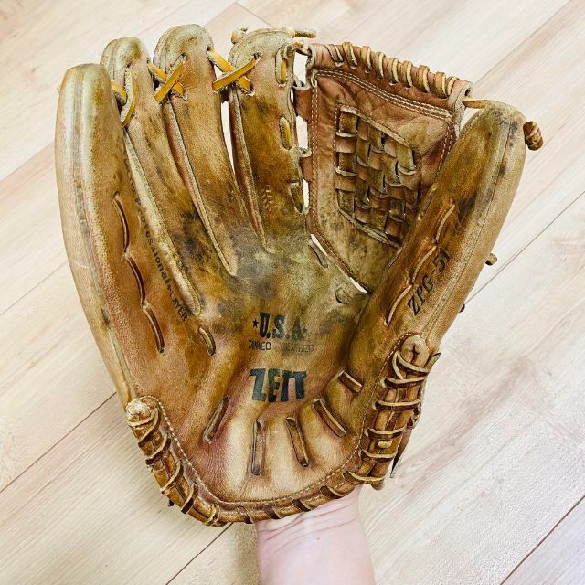 激レア ゼット 一般 硬式グローブ 王冠ラベル ヴィンテージ 激レア ゼット 一般 硬式グローブ 王冠ラベル ヴィンテージ