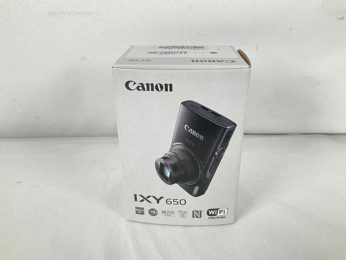 ☆Canon キヤノン デジカメ IXY 650 ブラック 未使用品 １円スタート