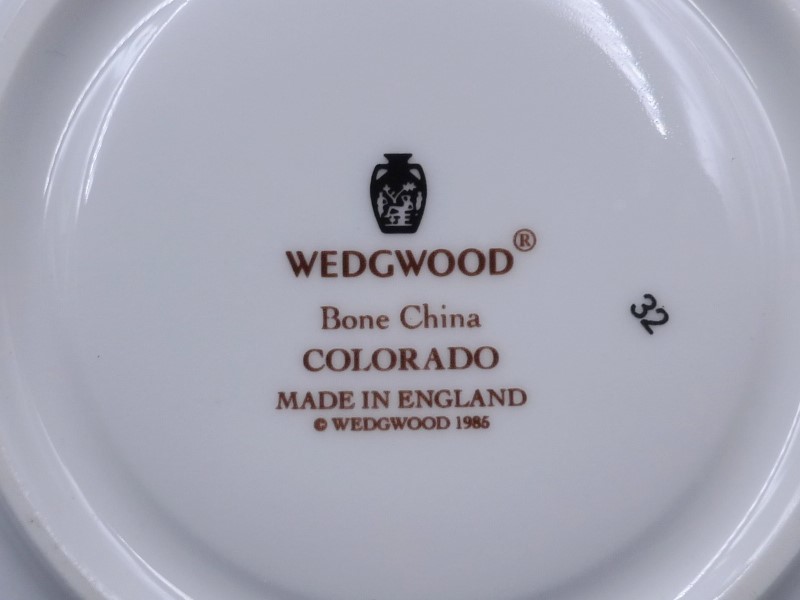 希少 廃盤品 1985年 ウェッジウッド WEDGWOOD コロラド ティーカップ&ソーサー コーヒーカップ COLORADO_画像9