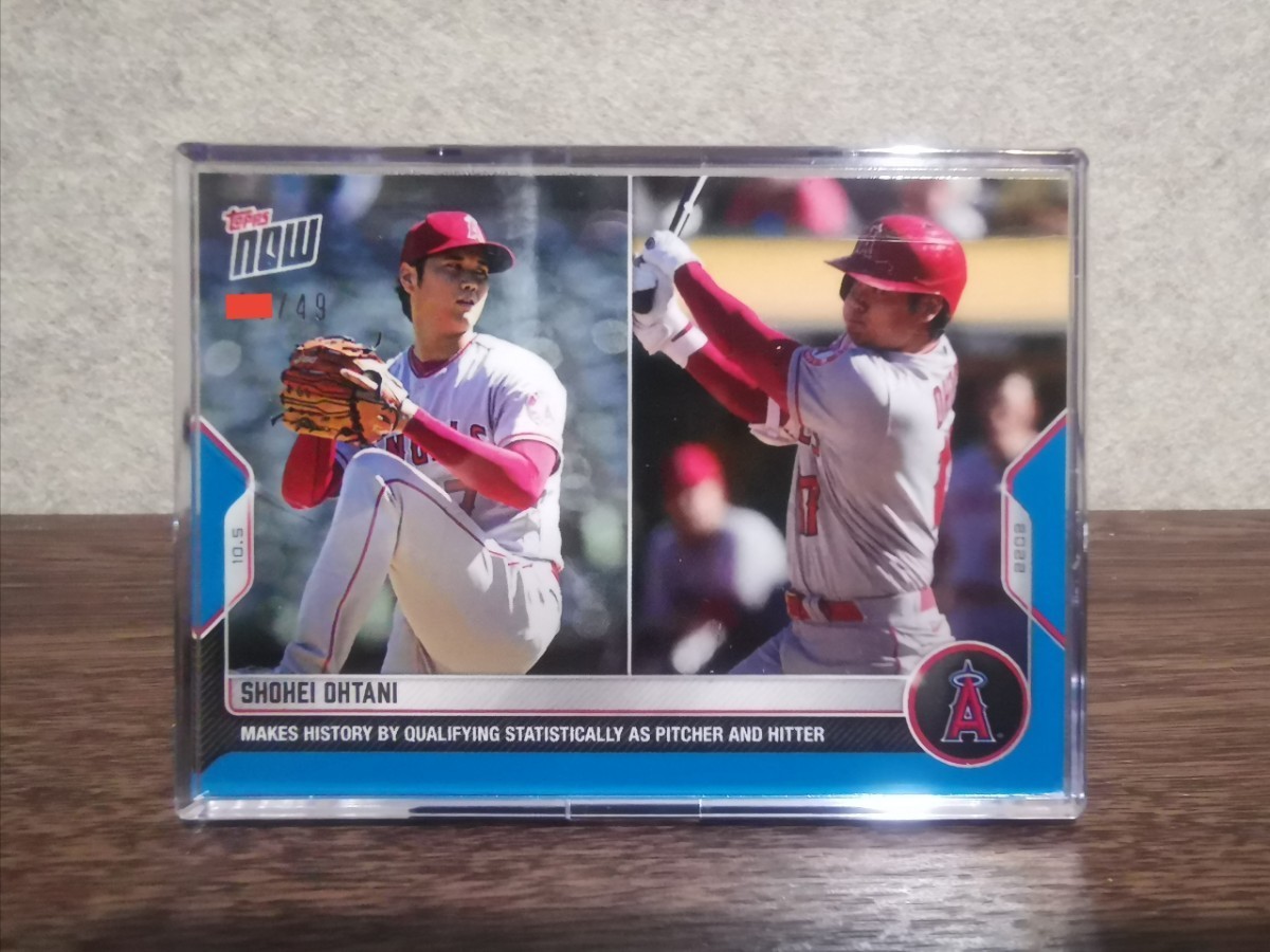 49枚限定】topps now #1023 投打ダブル規定達成 大谷翔平 エンゼルス