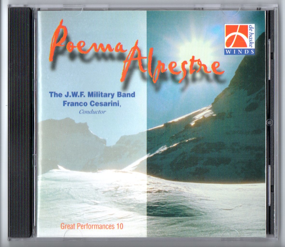 送料無料 吹奏楽CD フランコ・チェザリーニ作品集:交響詩「アルプスの詩」 リュートのための古風な舞曲とアリア リヴァイアサン アロルド_画像1