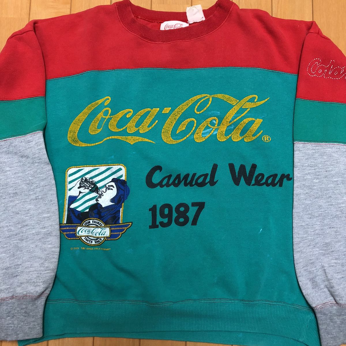 コカコーラ ビンテージスウェット 80s 90s RAP TEE ヒップホップ Nike Adidas BEASTIE BOYS Public Enemy Wu-tang Clan 2PAC N.W.A. 2pac_画像1