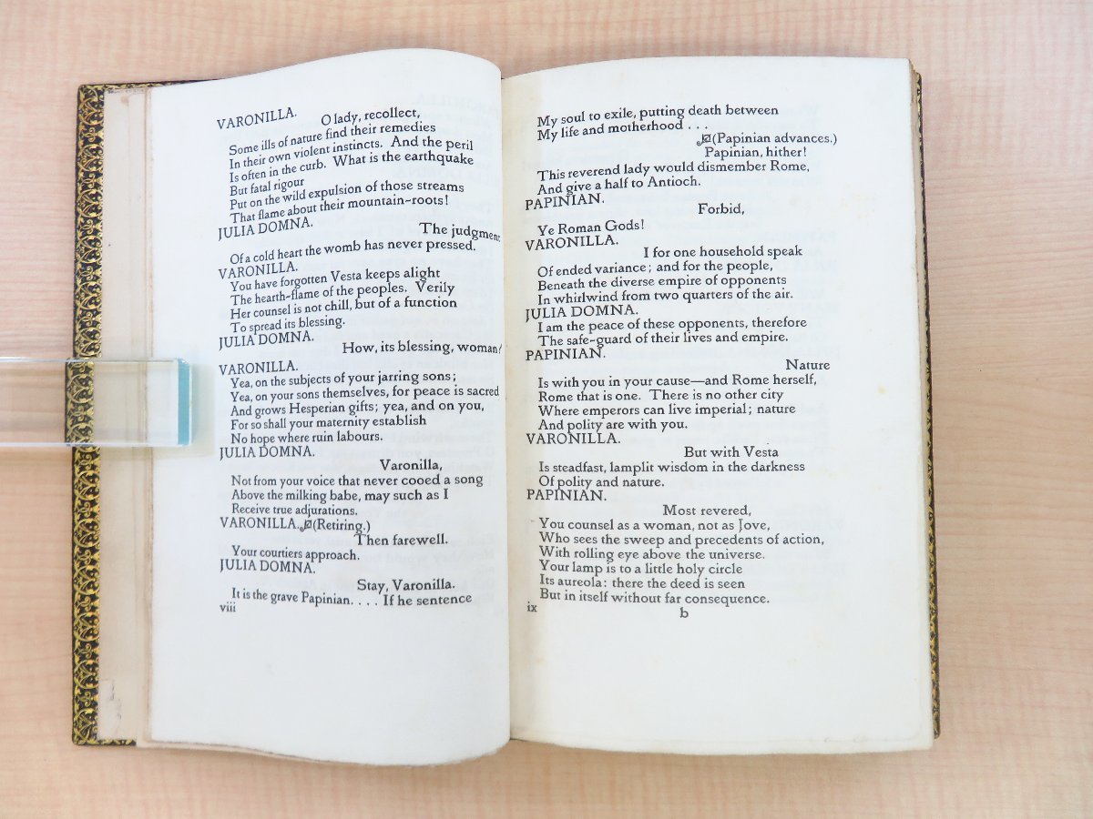Michael Field『Julia domna, a play』限定240部 1903年バランタイン・プレス刊 チャールズ・リケッツ木版画口絵 Stikeman装丁 - その他 Michael Field『Julia domna, a play』限定240部 1903年バランタイン・プレス刊 チャールズ・リケッツ木版画口絵 Stikeman装丁 - その他