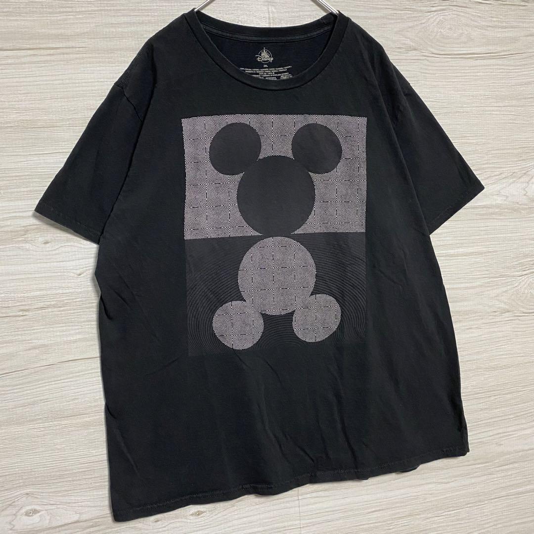 【入手困難】Disney ディズニー　ミッキー　Tシャツ　2XLサイズ　半袖　海外　一点物　キャラクター　ゆったり ディズニーランド