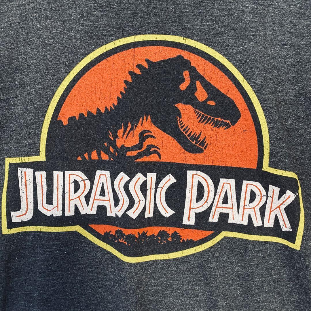【入手困難】JURASSIC PARK ジュラシックパーク　Tシャツ Lサイズ　恐竜　一点物　レア　ゆったり　アニメ　映画　ムービー　海外　輸入_画像5